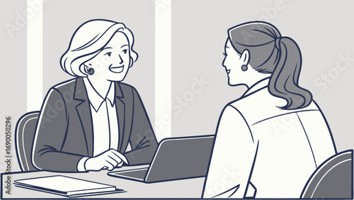 Businesswomen having a meeting discussing ideas collaboration professional women office meeting coworkers teamwork partnership conversation discussion corporate professional business collaboration co.