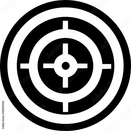 Aim Sniper Silhouette Vector | Military Shooter Target Gunman Marksman Outline