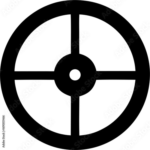 Aim Sniper Silhouette Vector | Military Shooter Target Gunman Marksman Outline