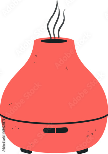 Orange Aromatherapy Diffuser Vaporizer Essential Oil Icon