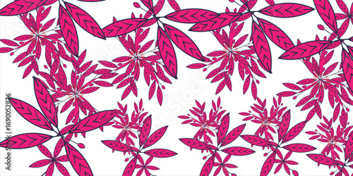 Mountain Fuji and spring Oriental cherry blossoms. Picture in traditional japanese sumi-e style. Vector illustration. Hieroglyph "harmony"
