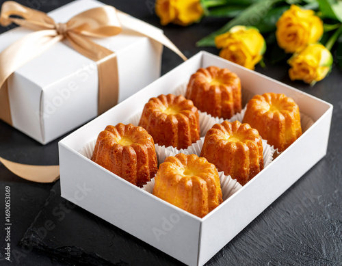 Celebration Canelé Gift Box — Festival Background