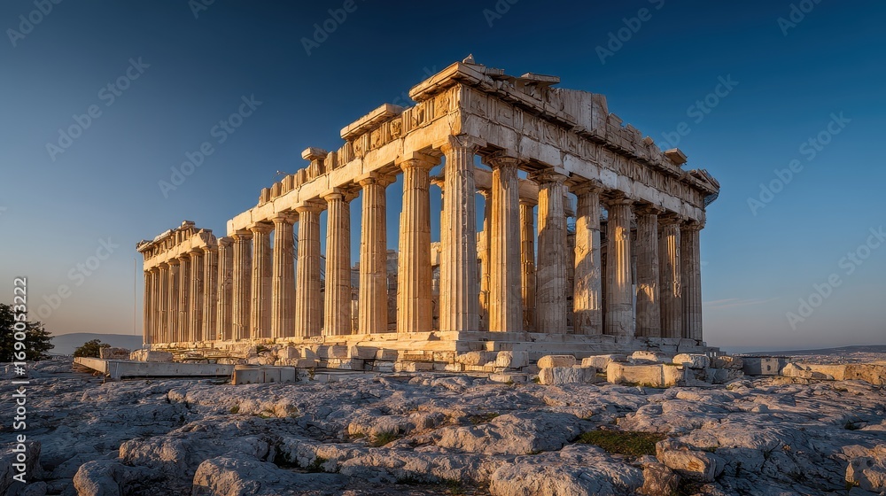 Obraz premium A large stone structure