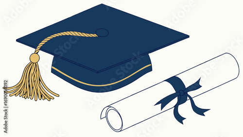 Graduation cap and diploma academic achievement education success college graduation university degree celebration achievement success learning knowledge scholarship ceremony commencement graduation .