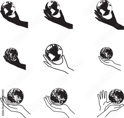 Silhouette of 🌍 Holding the World in Our Hands