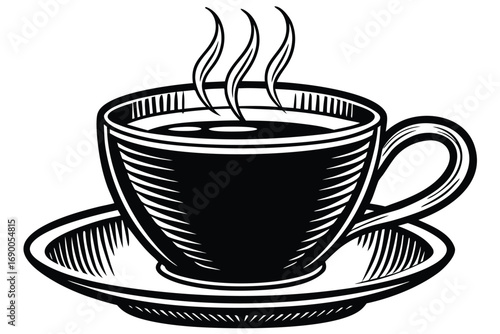 hot coffee cup vector