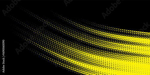 yellow black brush wrap car sticker pattern abstract banner sporty lines black yellow color combination grunge brush modern pattern design.
