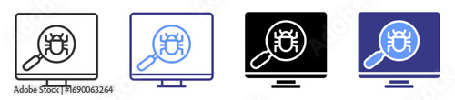 debug icon set multiple style