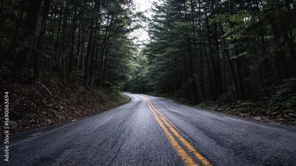 Fototapeta premium Serene Forest Road