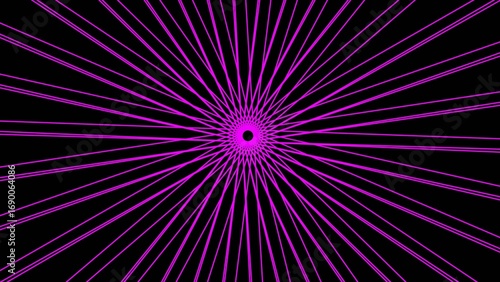 Futuristic neon loading animation. glowing circle on dark background.