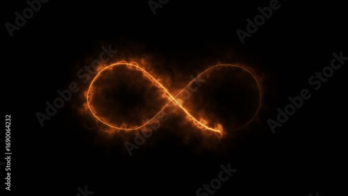 Futuristic neon loading animation. glowing circle on dark background.