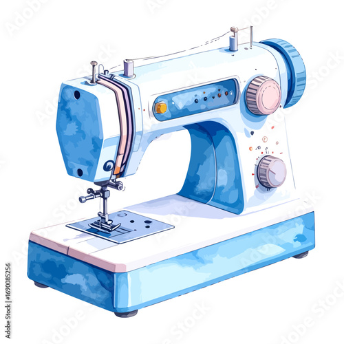 light blue sewing machine.