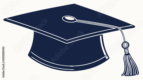 Graduation cap academic hat graduation ceremony education achievement success degree college university school learning knowledge wisdom ceremony celebration commencement graduate tassel cap hat illu.