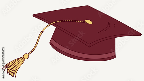 Graduation cap academic hat maroon graduation cap tassel graduation ceremony education academic achievement university college school learning knowledge wisdom success celebration achievement accompl.