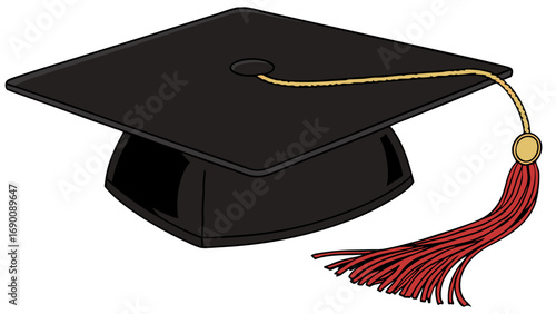 Graduation cap academic hat mortarboard tassel education achievement success ceremony graduation day degree diploma college university school learning knowledge wisdom celebration commencement schola.
