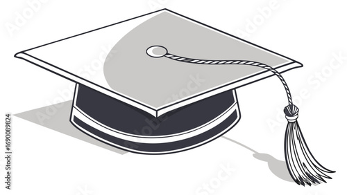 Graduation cap academic hat mortarboard tassel graduation ceremony education achievement success degree knowledge learning scholarship university college school wisdom celebration commencement ceremo.