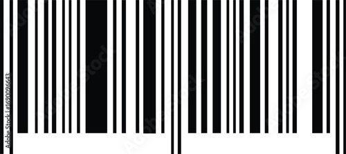 High-resolution vector barcode illustration, linear Code 128 style, retail and logistics tool, inventory management symbol, product identification graphic, scanning technology
