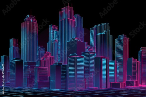 Wallpaper Mural skyscrapers in the city Torontodigital.ca