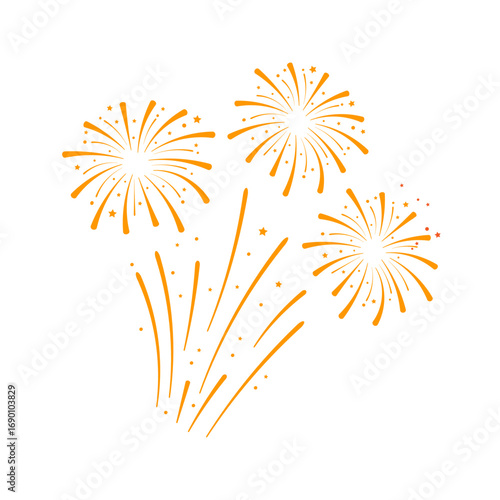fireworks vector illustration 