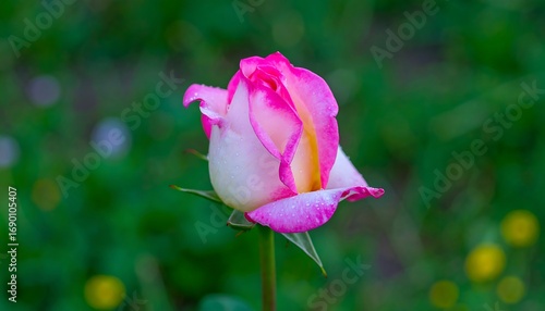 Wallpaper Mural Pink and white rose bud in garden Torontodigital.ca