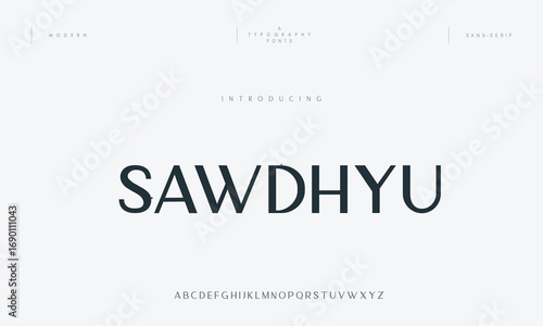 modern, unique and luxury alphabet font vector set