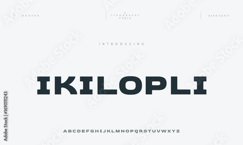 Luxury minimalist alphabet display font vector. Elegant typeface