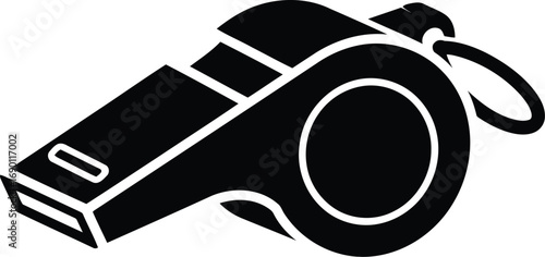 Referee coach sports referee whistle referee tool official equipment referee icon vector