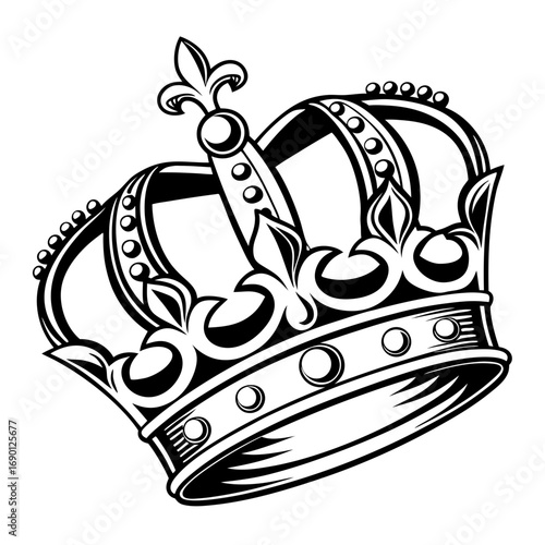 Vintage crown, vector illustration for your design