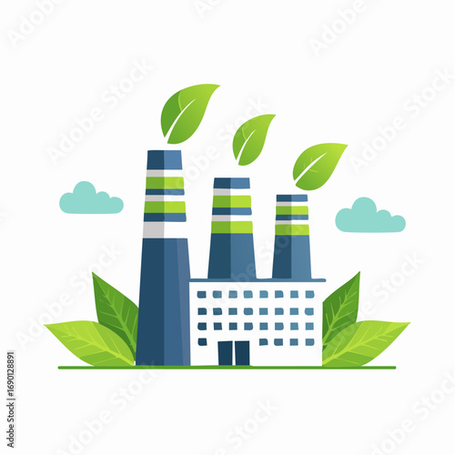 Sustainable Factory with Green Elements