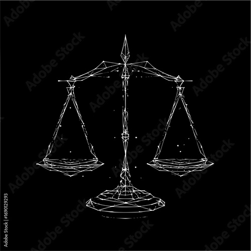Justice scales law legal balance court system symbol attorney advocate jurisprudence representation concept 100