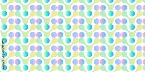 seamless pattern with circles and stripes colorful meatball texture wallpaper background.