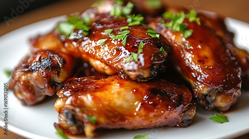 Caramelized in souse chicken wings