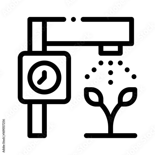 automatic irrigation line icon