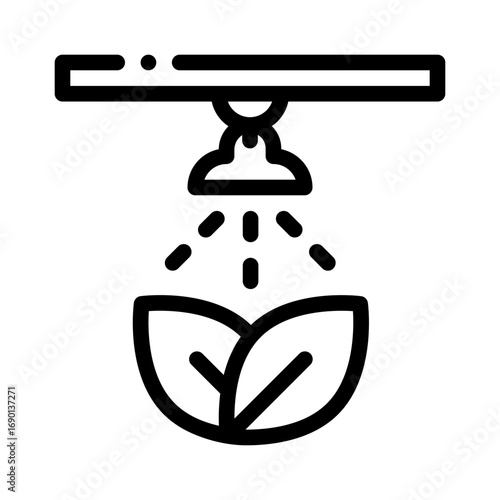 garden irrigation line icon