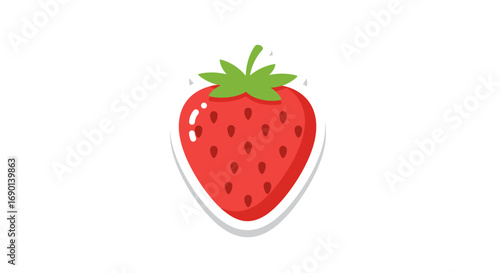 strawberries on a white background