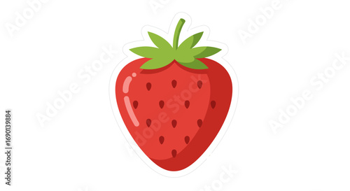 strawberry isolated on white