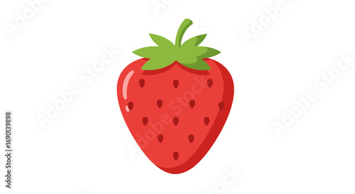 strawberry on white background