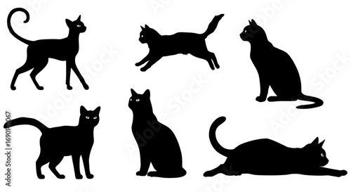 black cat silhouettes
