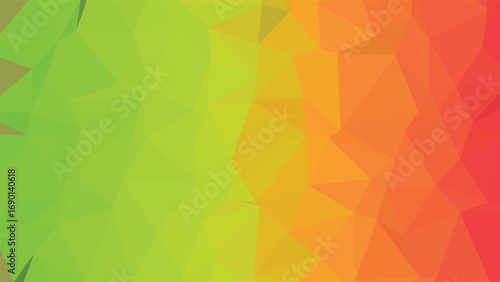 Yellow to Green Gradient Polygon Background