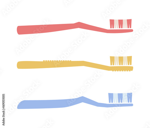 Toothbrush dental care illustration. Vector file format