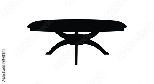 a simple black silhouette of a piano stool