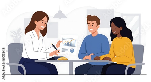 Financial Advisor Meeting With Couple.