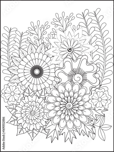 Wallpaper Mural Abstract geometric shapes with vibrant color accents Torontodigital.ca