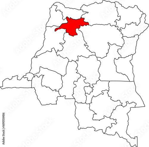 A vector map of the Democratic Republic of Congo highlighting the Mongala province. Perfect for data visualization, reports, and presentations.

