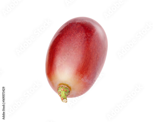 Photos red grape isolated on white