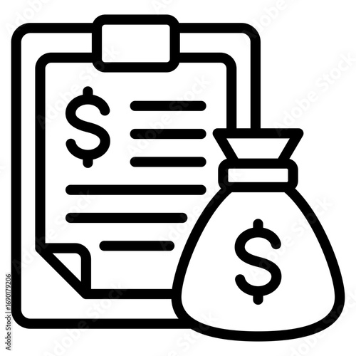 Budget Sheet Icon