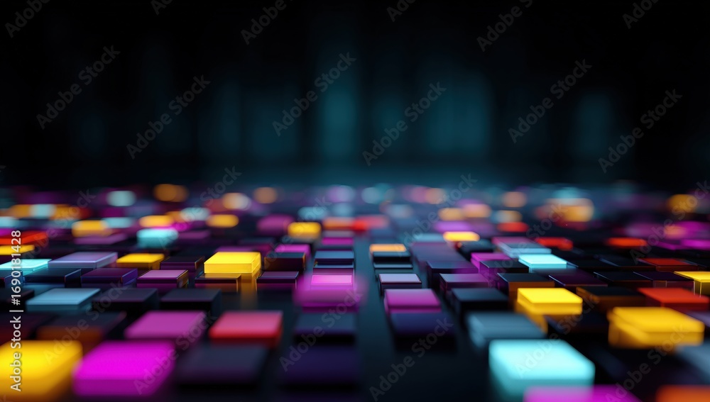 Obraz premium Abstract digital mosaic