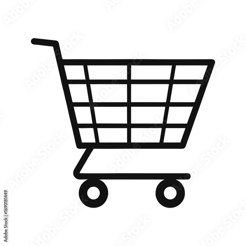 Shopping cart vector icon