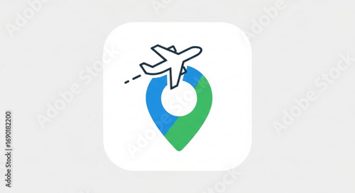 Plan your next adventure with a modern travel app icon, perfect for vacation planning and exploring new destinations, a symbol of journey, wanderlust and excitement of global exploration