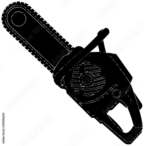 blade illustration tool silhouette equipment logo saw icon work outline hacksaw cut metal construction industry steel industrial wood carpentry shape job vector graphic background